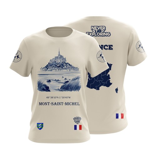 Shirt mont saint michel - t-shirt, saint-michel
