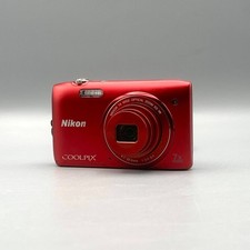 Fotocamera NIKON COOLPIX S3500 Digitale Compatta Rosso 20.1MP - 7x Zoom + SD 8GB