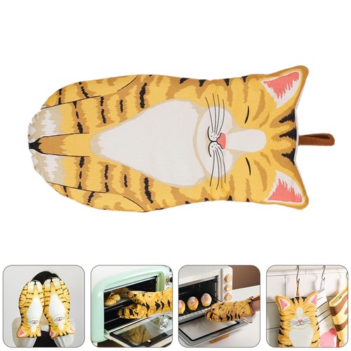 Guanti forno forma gatto - guanti,