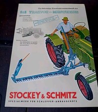 STOCKEY & SCHMITZ TRAKTOR MAHWERKES BARRA FALCIANTE  DEUTZ 1957 SCHLEPPER