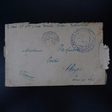 LETTRE COVER CACHET MARINE