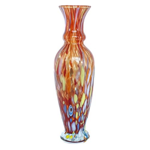 Murano vaso vetro rosso - murano,