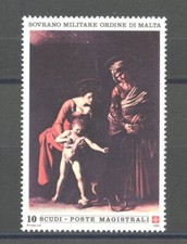 1990 - SOVRANO MILITARE DI MALTA - LOTTO/39217 -  DIPINTO DEL CARAVAGGIO - NUOVO