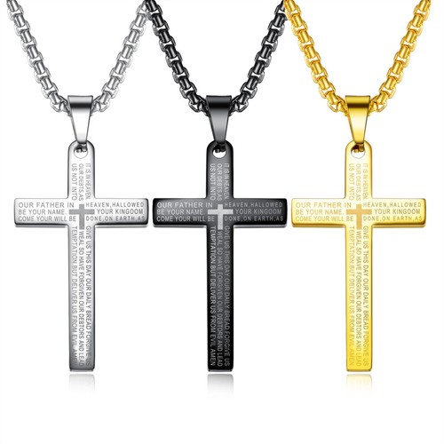 Collana uomo ciondolo croce - collana,