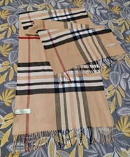 Sciarpa scialle Burberry multicolore silenziatore unisex stola cashmere made Scotland