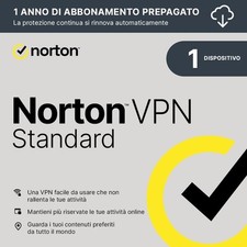 Norton VPN Standard 2025 1 dispositivo 1 anno | Internet Security | Senza Abbo