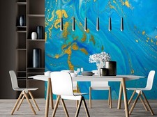 Carta da parati 3D blu texture