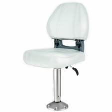 Sedile per Barca ammortizzato Scirocco Bianco Altezza regolabile da cm 50 a cm 6