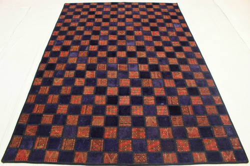 Patchwork vintage raro tappeto