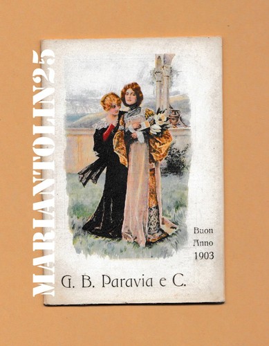 1903 calendarietto semestrino - calendarietto,
