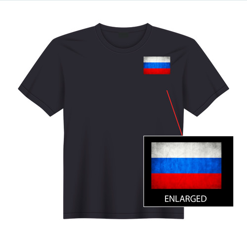 Maglietta russia bandiera - russia,
