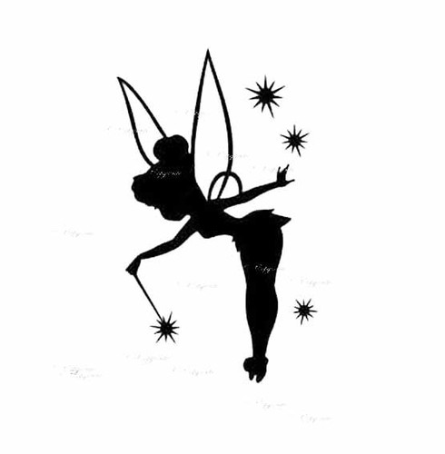Decalcomania fairy tinkerbell - fairy,