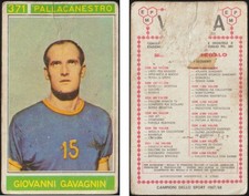 CAMPIONI DELLO SPORT 1967/68 PANINI - 371 GIOVANNI GAVAGNIN - PALLACANESTRO