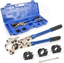 Utensile crimpatrice pressa tubo rame EX con ganascia da 1/2", 3/4" e 1" per Viega,MrPex
