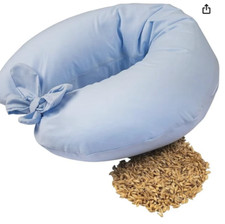 Cuscino Allattamento Gravidanza Sfoderabile, fodera di cotone, in pula di farro 