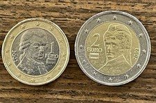 1 e 2 Euro del Austria