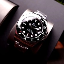 ? Pagani Design 1661 Submariner 100M Nero Seiko NH35 Automatico orologio uomo
