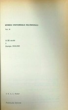 STORIA UNIVERSALE FELTRINELLI 34. IL XX SECOLO AA.VV. FELTRINELLI 1969 