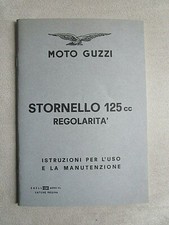 MOTO GUZZI - STORNELLO 125 CC REGOLARITA' - ISTRUZIONI USO E MANUTENZIONE