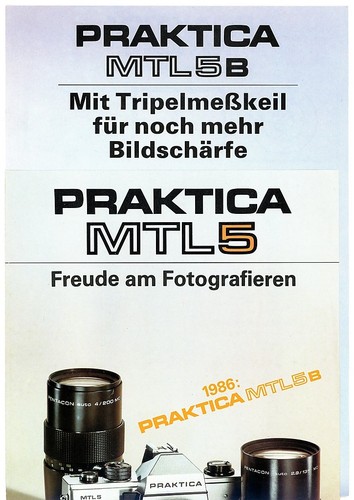 Pentacon brochure fotocamera - pentacon,