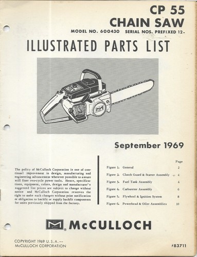 Motosega mcculloch 55 - motosega, cp