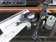 [Quasi Come Nuovo] AUDIO CRAFT AC-3000MC Braccio di Tono con Cavo Testato Giradischi Ricambi