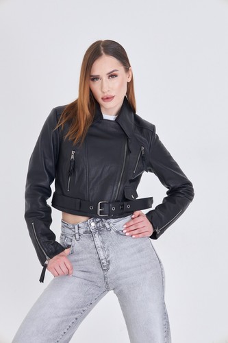 Giacca donna pelle - , nera
