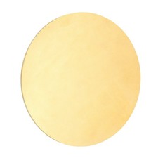 Piastra rotonda in ottone