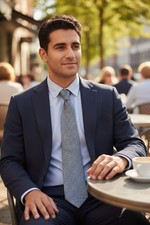 Borbonese by Redwall cravatta seta made in Italy vintage 90S