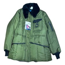 Giacca siberiana RefrigiWear Iron-Tuff -50°F - abbigliamento da lavoro clima freddo estremo salvia