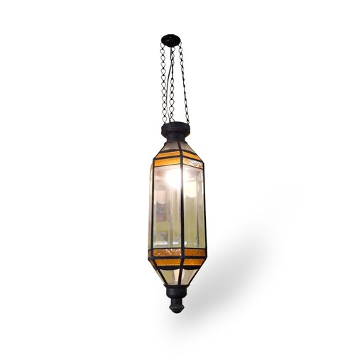 Lampadario etnico ferro e - lampadario,