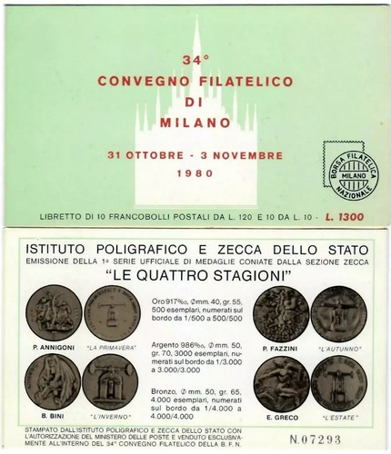 Italia 1980 libretto - italia,