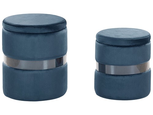 Set pouf portaoggetti - set, 2