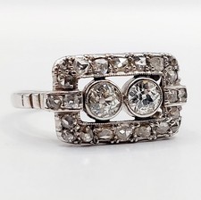 Anello serbatoio art deco oro