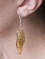 Orecchini Foglia Naturale