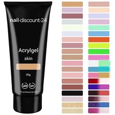 Poly AcrylGel Tubo Doppio Sistema Primer Liquido Trasparente Copertura Latte Rosa Bianco Pennello