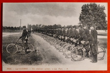 CARTOLINA VELOCIPEDE MILITARI PEUGEOT CAPITAINE GÉRARD BICI CICLISMO 1914 N°1