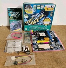 Computer Vintage Motherboard Socket 754 AMD ASRock Upgrade 760GX - KIT BOX