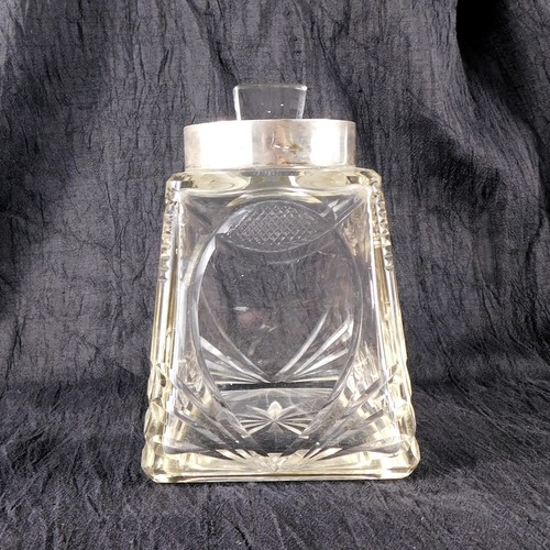 Antique cut glass cannister - cannister, or