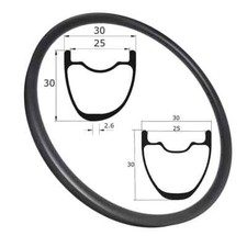 Cerchio in carbonio 29er 30*30mm per bici da corsa Mtb XC cerchio asimmetrico UD opaco lucido