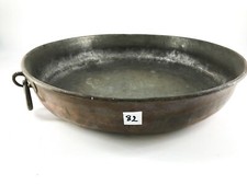 Antica teglia per forno in rame con anello ideale arredo cucina ristorante agrit