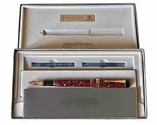 Parker Duofold Centennial Marbled Maroon - Stilografica“585 - 14Kt + 2 Cartucce.