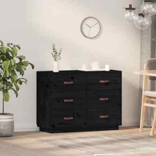 vidaXL Credenza Nera 100x40x75