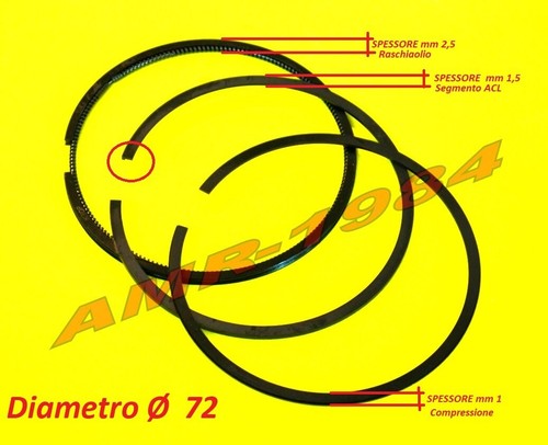 Kit segmenti pistone gruppo - ,