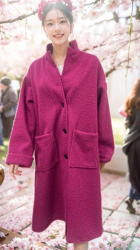 Cappotto donna fucsia - cappotto,
