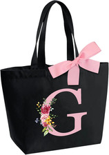 Borsa Tote Bag Con Iniziale