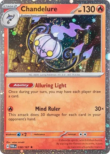 Pokemon chandelure 038 167 - chandelure, 038/167
