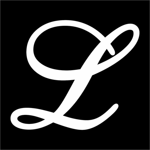 Adesivo prespaziato lettera - prespaziato, l