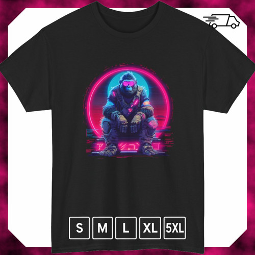 Camicia vaporwave bigfoot - vaporwave,