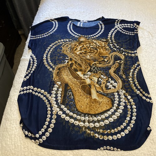 Top blu navy - e, con